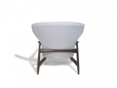 Ib Kofod Larsen Restored IB Kofod Larsen Highback Lounge Chair and Ottoman in New Fabric - 4748008