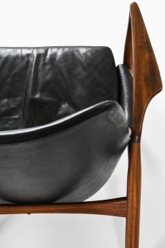Ib Kofod Larsen S len Easy Chairs in Leather and Teak by Ib Kofod Larsen 1950s - 4758890