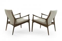 Ib Kofod Larsen Scandinavian Modern Lounge Chairs by Ib Kofod Larsen in Mohair - 981643