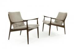 Ib Kofod Larsen Scandinavian Modern Lounge Chairs by Ib Kofod Larsen in Mohair - 981647