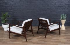 Ib Kofod Larsen Sculpted Lounge Chairs by Ib Kofod Larsen for Selig - 3943445