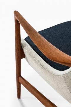 Ib Kofod Larsen Set of 2 Easy Chairs in Wool and Teak by Ib Kofod Larsen 1950s - 4507724