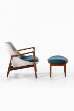 Ib Kofod Larsen Set of Easy Chairs in Wool and Teak by Ib Kofod Larsen 1956 - 4564984