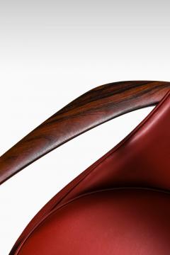 Ib Kofod Larsen Sofa in Rosewood and Reupholstered in Burgundy Leather by Ib Kofod Larsen 1956 - 4369925
