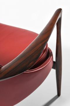 Ib Kofod Larsen Sofa in Rosewood and Reupholstered in Burgundy Leather by Ib Kofod Larsen 1956 - 4369947