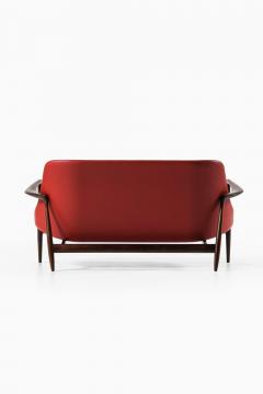 Ib Kofod Larsen Sofa in Rosewood and Reupholstered in Burgundy Leather by Ib Kofod Larsen 1956 - 4369949