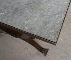 Iberian Vintage Marble and Iron Cocktail Table - 1085195