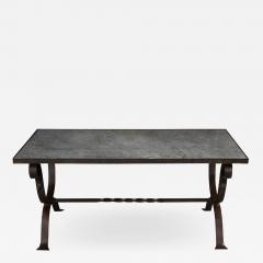 Iberian Vintage Marble and Iron Cocktail Table - 1085822