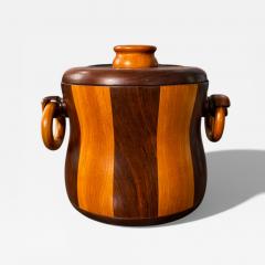 Ice Bucket in Imbuia and Brazilian Hardwood Unknown 1960s - 4547315