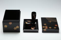 Ichinaka Gory Portable Tea Set with Snow Moon and Flowers T 4261  - 2637349