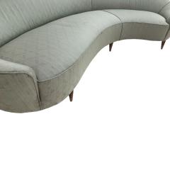 Ico Luisa Parisi Curved Sofa Design Ico Luisa Parisi with Structure and Legs in Wood - 845799