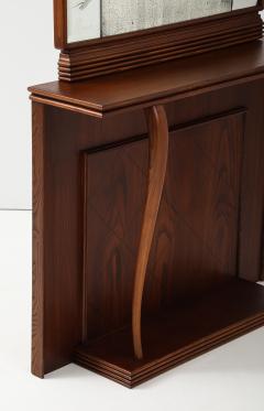 Ico Parisi 1940s Art Deco Style Italian Hallway Console And Mirror Ico Parisi Style - 4077577