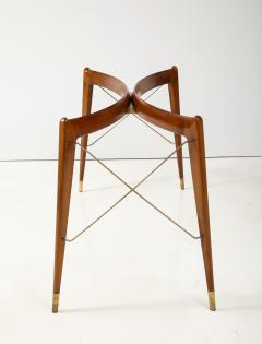 Ico Parisi 1950s Ico Parisi Attributed Sculptural Cherrywood And Brass Dining Table - 4430562