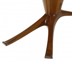 Ico Parisi 1950s Ico Parisi sapele mahogany table conical cherry base - 3451747