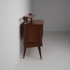 Ico Parisi 1950s Italian Sideboard in Exotic Wood with Oak Interior and Brass Detail - 4386726