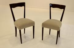 Ico Parisi 1950s Modernist Italian Dining Chairs In Mohair Upholstery - 3395030