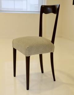 Ico Parisi 1950s Modernist Italian Dining Chairs In Mohair Upholstery - 3395037