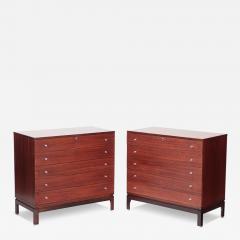 Ico Parisi A Pair of Italian rosewood chests of drawers by Ico Parisi for Mim  - 3446798