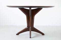 Ico Parisi Attr to Ico Parisi sculptural 1950s round dining table in walnut - 2082434