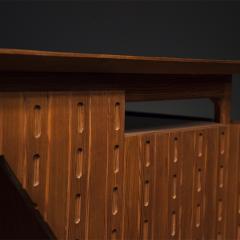 Ico Parisi Carved Slat Desk in Douglas Fir by Ico Parisi - 4162879