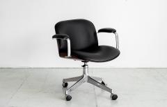 Ico Parisi ICO PARISI OFFICE CHAIR BLACK LEATHER - 1412966