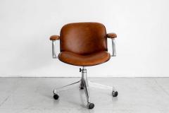 Ico Parisi ICO PARISI OFFICE CHAIR BROWN LEATHER - 1412910