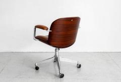 Ico Parisi ICO PARISI OFFICE CHAIR BROWN LEATHER - 1412921