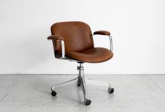 Ico Parisi ICO PARISI OFFICE CHAIR BROWN LEATHER - 1412928