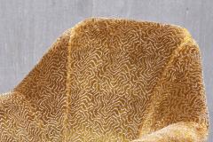 Ico Parisi Ico Parisi Attributed Armchair in Bronze Patterned Velvet Italy 1950s - 4823595