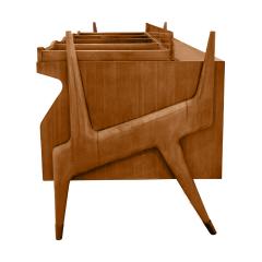 Ico Parisi Ico Parisi Attributed Sculptural Desk With Glass Top 1950s - 2963946