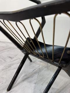 Ico Parisi Ico Parisi Italian Magazine Rack with Glass Top - 4301101