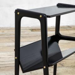 Ico Parisi Ico Parisi Pair of Magazine Racks in Black Lacquered Wood 50s - 3020507