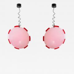 Ico Parisi Ico Parisi Pair of Pendant Lamps in Methacrylate for Terraneo 60s - 3098423