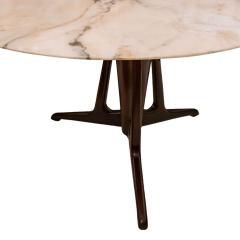 Ico Parisi Ico Parisi Round Table in Marble and Ebonized Wood - 3816527