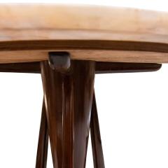 Ico Parisi Ico Parisi Round Table in Marble and Ebonized Wood - 3816536