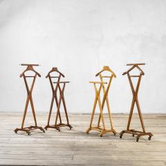 Ico Parisi Ico Parisi Single Coat Rack in wood with metal casters brown 50s - 3043840