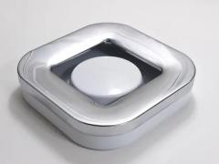 Ico Parisi Ico Parisi Square White Ashtray Chrome Melamine by Lamperti Italy 1970s - 4057972