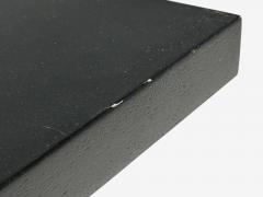 Ico Parisi Ico Parisi Style Ebonized Wood Brass Sculptural Side Tables Europe 1950s - 4410137