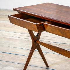 Ico Parisi Ico Parisi Wooden Writing Desk with Two Drawers 50s - 3129114