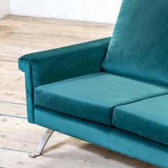 Ico Parisi Ico Parisi for Cassina Blue Velvet Sofa mod 875 - 4315857