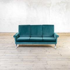 Ico Parisi Ico Parisi for Cassina Blue Velvet Sofa mod 875 - 4315860