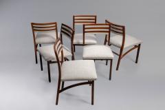 Ico Parisi Ico Parisi for Cassina set of six 110 chairs in rosewood Italy 1963 - 2590496