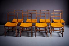 Ico Parisi Ico Parisi for MIM Set of 8 Dining Chairs Italy 1950s - 3397611