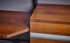 Ico Parisi Ico Parisi for MIM Shelf with Desk in Rosewood and Metal - 3227819