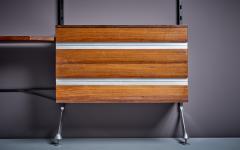 Ico Parisi Ico Parisi for MIM Shelf with Desk in Rosewood and Metal - 3227820