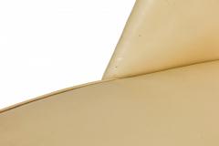 Ico Parisi Ico Parisi for Singer and Sons Mid Century Beige Leather Side Game Chairs - 2787409