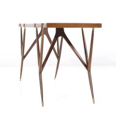 Ico Parisi Ico Parisi for Singer and Sons Mid Century Walnut and Brass Console Table - 4435902