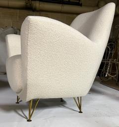 Ico Parisi Ico Parisi pair of comfy lounge chair newly reupsholstered pair of chair - 2363930