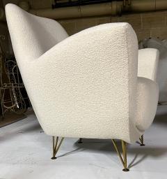 Ico Parisi Ico Parisi pair of comfy lounge chair newly reupsholstered pair of chair - 2363931