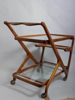 Ico Parisi Ico Parisi walnut bar cart trolley Italy c1950 - 3452044